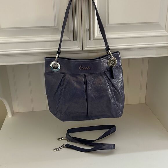 COACH Purple Shoulder Bag - Picture 9 of 11